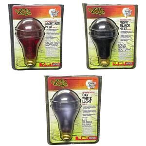R-Zilla Reptile Heat & Light Bulb Bundle (Night Red, Night Black, Day White)